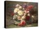 Bouquet of Pink Roses and Scented Stocks-Jean Baptiste Claude Robie-Premier Image Canvas