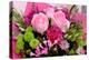 Bouquet of predominantly pink flowers-Charles Bowman-Premier Image Canvas