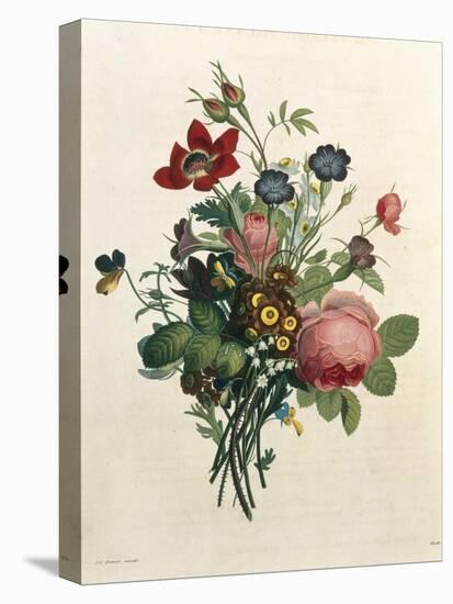 Bouquet of Rose and Lily of the Valley-Jean Louis Prevost-Premier Image Canvas