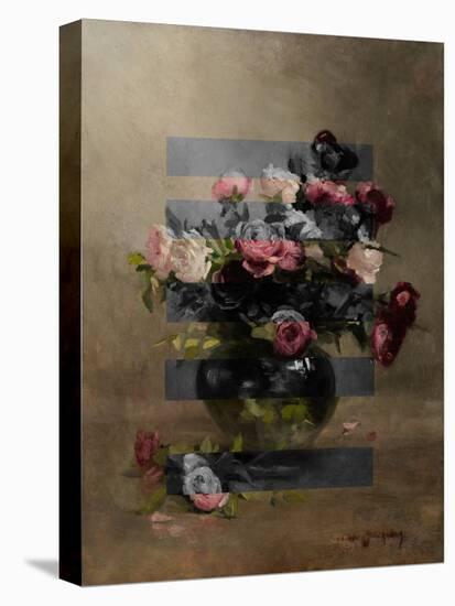 Bouquet of Vintage Oil Painting Flowers, Collage-The Art Concept-Premier Image Canvas