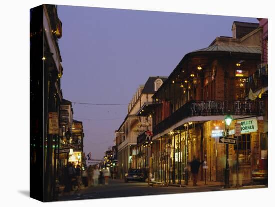 Bourbon Street in the Evening, New Orleans, Louisiana, USA-Charles Bowman-Premier Image Canvas