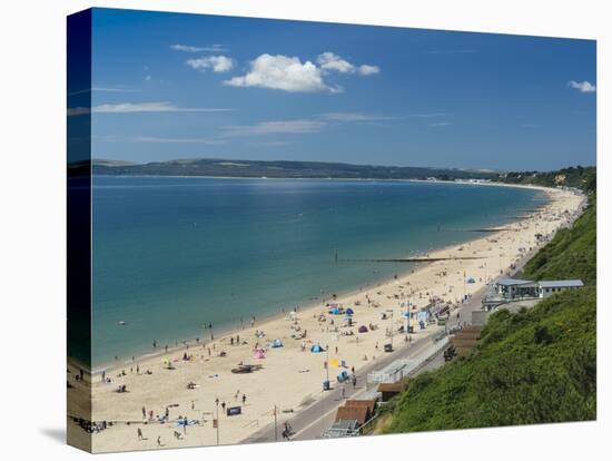 Bournemouth West Beach and Cliffs, Poole Bay, Dorset, England, United Kingdom, Europe-Roy Rainford-Premier Image Canvas