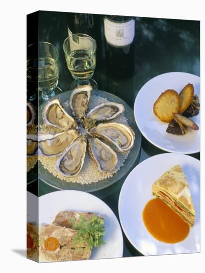 Bouzigues Oysters, Crespeou, Cochon Terrine, Chez Philippe-Bruno Barbier-Premier Image Canvas