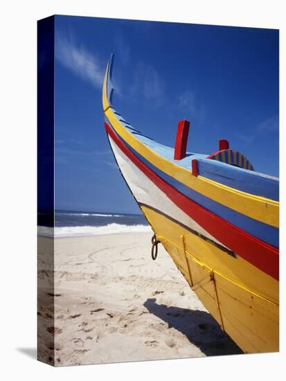 Bow of Fishing Boat, Silver Coast, Mira, Coimbra District, Portugal-Walter Bibikow-Premier Image Canvas