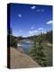 Bow River at Mount Temple Viewpoint on the Trans-Canada Highway, Banff National Park, Alberta-Pearl Bucknall-Premier Image Canvas