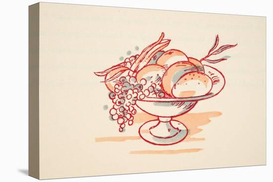 Bowl of Fruit, from Styl, Pub.1922 (Pochoir Print)-German School-Premier Image Canvas