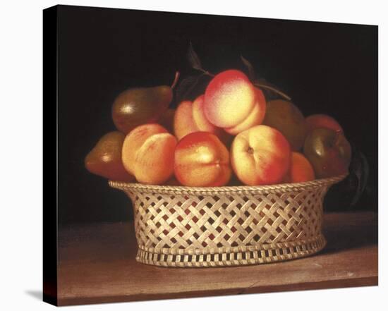 Bowl of Peaches-Raphaelle Peale-Stretched Canvas