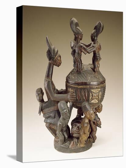 Bowl with Figures - Sculptor to Kings, Olowe of Ise; National Museum of African Art-null-Premier Image Canvas