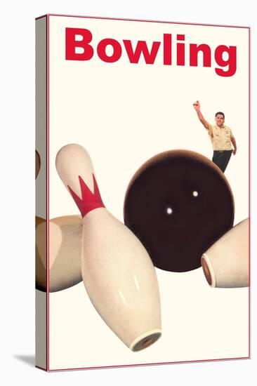 Bowling Ball and Pins-null-Stretched Canvas