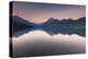 Bowman Lake in sunset-Belinda Shi-Premier Image Canvas