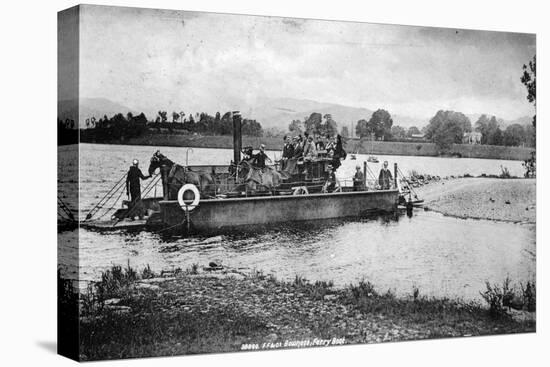 Bowness Ferry Boat, 1902-null-Premier Image Canvas