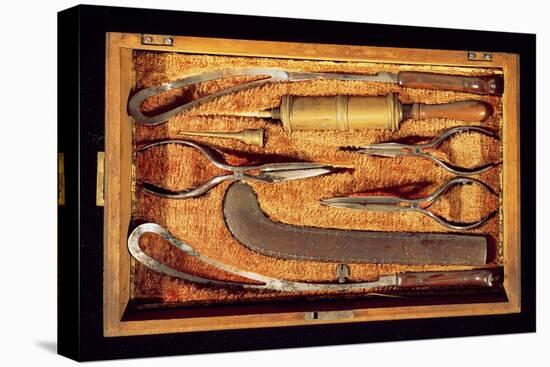 Box of Obstetric Instruments (Wood and Metal)-Italian-Premier Image Canvas