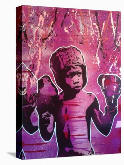 Boxer Kid 2-Abstract Graffiti-Premier Image Canvas