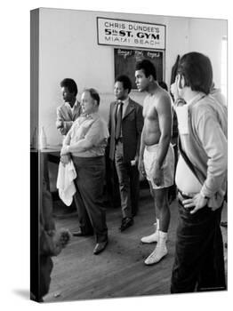 Boxer Muhammad Ali Training for a Fight Against Joe Frazier-John Shearer-Premier Image Canvas