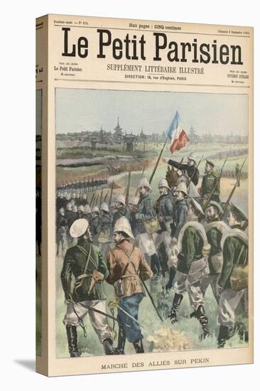 Boxer Rebellion the Allies Advance on Peking-Carrey-Stretched Canvas