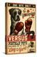 Boxer - Retro Boxing Ad-Lantern Press-Stretched Canvas