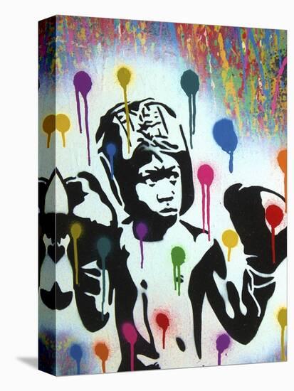 Boxer V Pollock-Abstract Graffiti-Premier Image Canvas