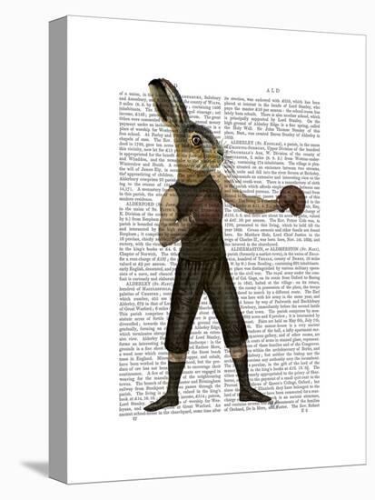 Boxing Hare-Fab Funky-Stretched Canvas