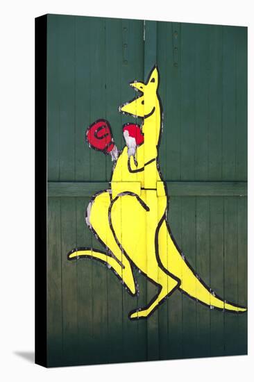 Boxing Kangaroo Painted-Cahir Davitt-Premier Image Canvas