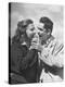 Boy and Girl Eating an Ice Cream Cone Together-Ed Clark-Premier Image Canvas