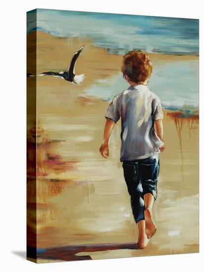 Boy at the Beach-Sydney Edmunds-Premier Image Canvas