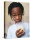 Boy Drinking Milk-Ian Boddy-Premier Image Canvas