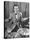 Boy Drummer and Composer Mel Torme, Playing Drums-William C^ Shrout-Premier Image Canvas