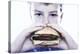 Boy Eating a Burger-Kevin Curtis-Premier Image Canvas