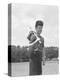 Boy Holding a Baseball Bat-Bettmann-Premier Image Canvas