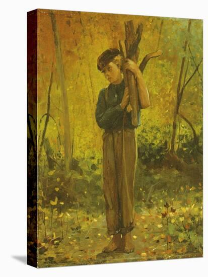Boy Holding Logs, 1873-Winslow Homer-Premier Image Canvas