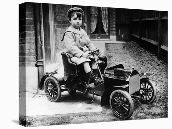 Boy in 1908 Mercedes 28/32 Hp Pedal Car, C1908-null-Premier Image Canvas