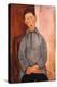 Boy in a Blue Shirt-Amedeo Modigliani-Premier Image Canvas