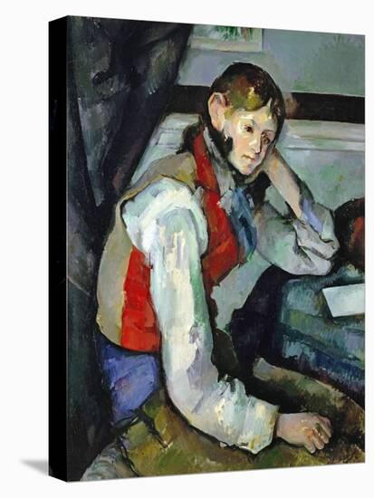 Boy in a Red Waistcoat-Paul Cézanne-Premier Image Canvas