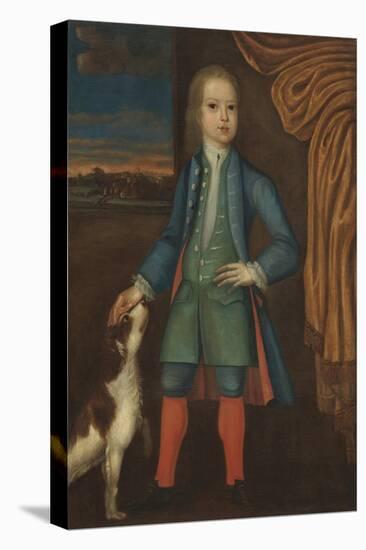 Boy in blue coat, c.1730-American School-Premier Image Canvas