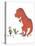 Boy Meets T Rex-Designs Sweet Melody-Stretched Canvas