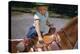 Boy Mounting Horse-William P. Gottlieb-Premier Image Canvas