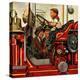 "Boy on Fire Truck", November 14, 1953-Stevan Dohanos-Premier Image Canvas