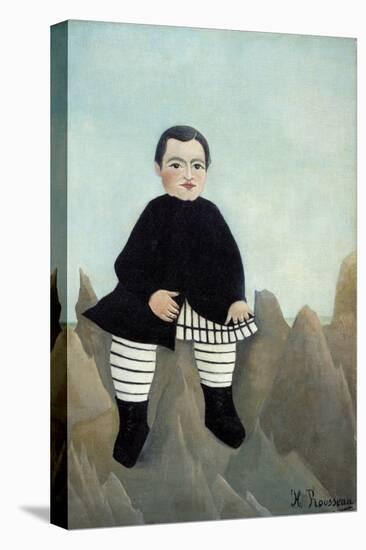 Boy on the Rocks-Henri Rousseau-Stretched Canvas