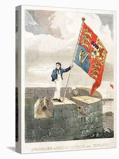 Boy Raising the Royal Standard-null-Premier Image Canvas