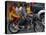 Boy Rides a Motorbike with Four Girls, as it Drizzles in Hyderabad, India-null-Premier Image Canvas