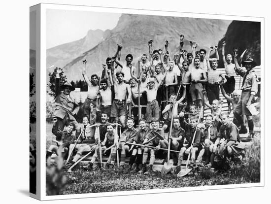 Boy Scouts from All Parts of Europe-null-Premier Image Canvas