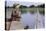 Boy Sitting by Lake in Cowboy Hat-William P. Gottlieb-Premier Image Canvas