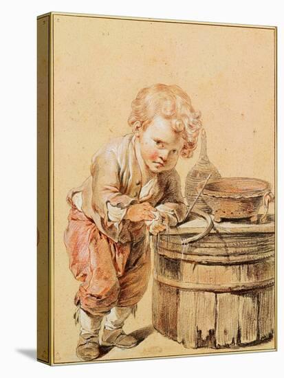Boy With a Broken Egg-Jean-Baptiste Greuze-Premier Image Canvas
