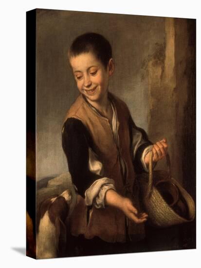 Boy with a Dog, Between 1655 and 1660-Bartolomé Estéban Murillo-Premier Image Canvas