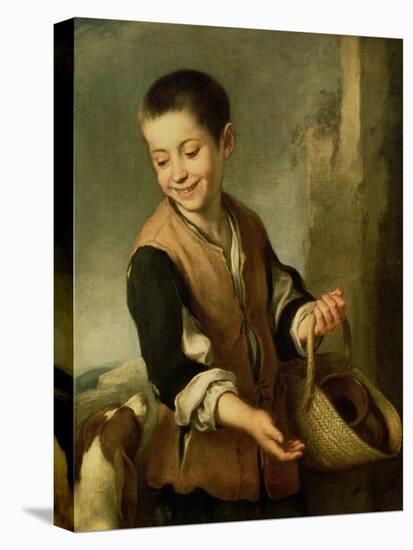 Boy with a Dog, circa 1650-Bartolome Esteban Murillo-Premier Image Canvas