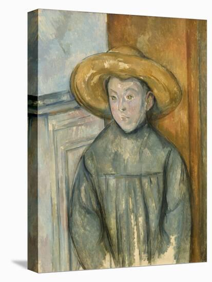 Boy with a Straw Hat, 1896-Paul Cezanne-Premier Image Canvas