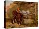 Boy with Calves and Trough-Henry Dawson-Premier Image Canvas
