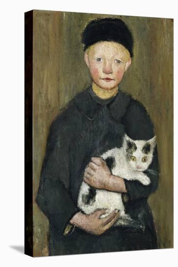 Boy with Cat-Paula Modersohn-Becker-Premier Image Canvas