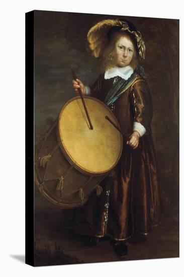 Boy with Drum, 17th Century-Rembrandt van Rijn-Premier Image Canvas
