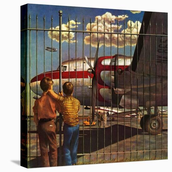 "Boys at Airport," March 30, 1946-John Atherton-Premier Image Canvas